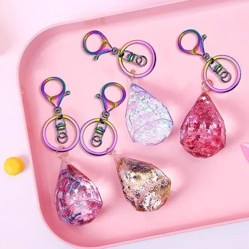 Miniatura 5 de 12 llaveros con cierre de pinza de langosta para hacer joyas, cierre de pinza de langosta de metal con llavero, anillo de salto abierto, cierre Arco