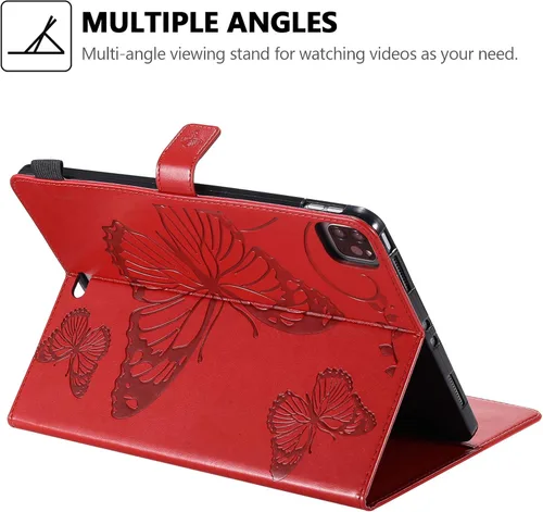 Miniatura 4 de Funda tipo folio para iPad Pro de 11 pulgadas 2018-2022, iPad Air de 11 pulgadas y 10.9 pulgadas, Techcircle Butterfly en relieve, funda inteligente
