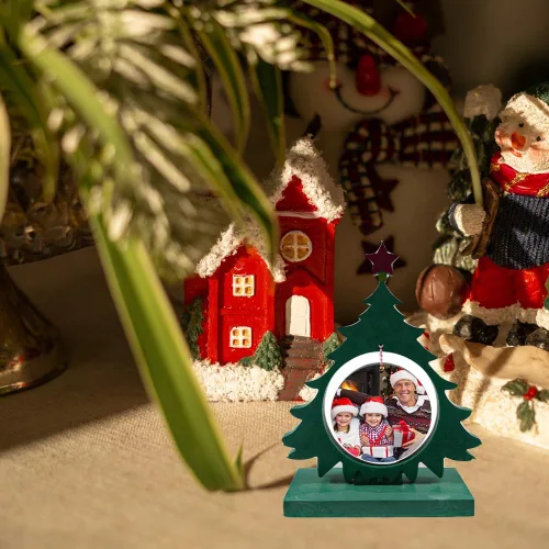 Miniatura 5 de Moldes de resina para marco de fotos grandes, moldes de silicona con forma de árbol de Navidad para resina epoxi, marco de fotos de bricolaje, molde