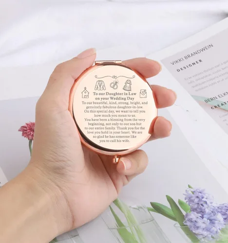 Miniatura 2 de WSNANG Espejo de maquillaje compacto para suegra a nuera, regalo de boda