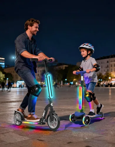 Miniatura 6 de BELEEV Marco de luz LED para montar de noche, 11 efectos intermitentes, funciona con pilas, se adapta a bicicletas, scooters eléctricos, accesorio