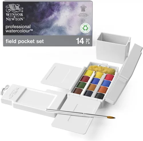 Miniatura 16 de Winsor & Newton juego compacto de acuarela profesional