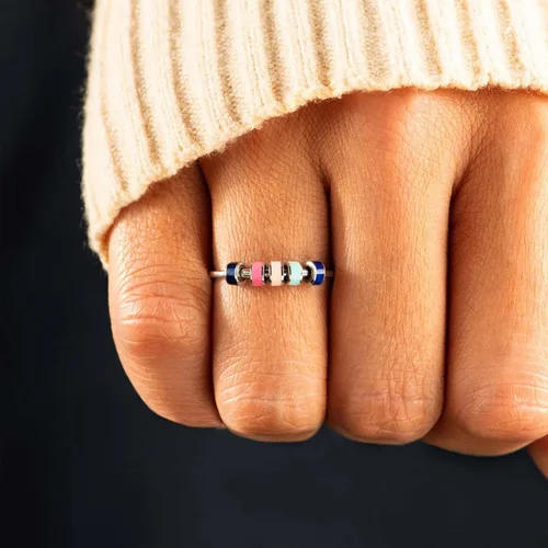 Miniatura 7 de Regalos para hija de mamá, anillo de circón de doble onda, anillos de madre e hija, artículos de moda, regalos de cumpleaños, Navidad, 2025