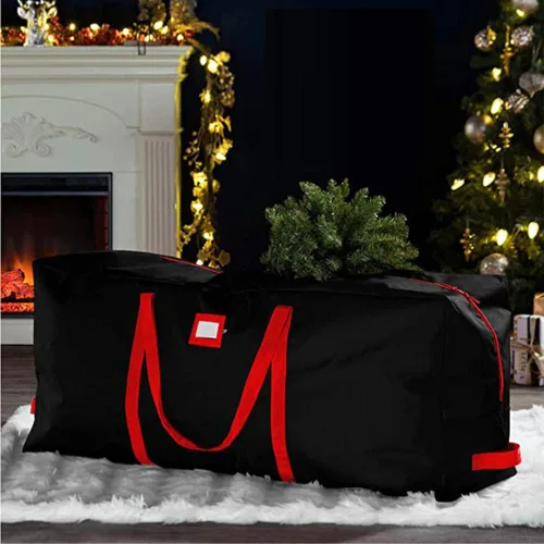 Miniatura 8 de Bolsa de almacenamiento para árbol de Navidad – Almacena un árbol de Navidad artificial de 9 pies. Material duradero resistente al agua