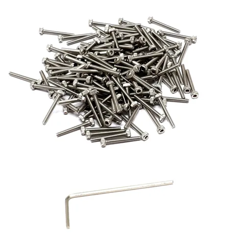 Miniatura 259 de iexcell 25 piezas M4 x 60/65/70/75/3.150 in paso de rosca 0.028 in acero inoxidable 304 cabeza hexagonal Tornillos Tornillos surtido Kit