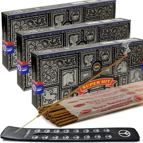 Miniatura 36 de TRUMIRI Paquete de soportes para incienso con varillas de incienso Satya Sai Baba Nagchampa de 3.53 oz (100 g) - Paquete de 1