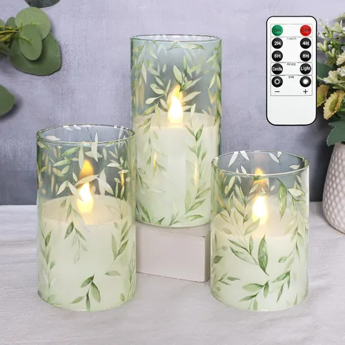 Miniatura 9 de Velas sin llama LED con forma de hortensia azul y violeta, parpadean con control remoto, tema de amor, decoración temática de verano y primavera
