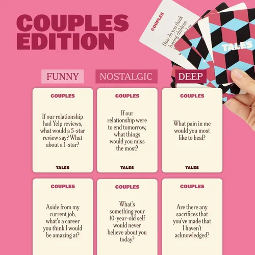 Miniatura 4 de TALES 150 tarjetas de inicio de conversación, edición para parejas, para parejas, juegos para adultos, ideas para noches de cita, aniversarios