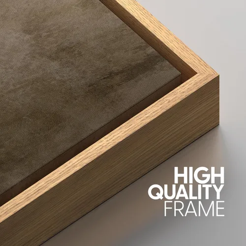 Miniatura 392 de SIGNWIN Lienzo enmarcado para pared, arte con pinceladas de flujo neutro en tonos beige abstractos, ilustraciones, arte moderno, decorativo
