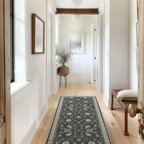 Miniatura 20 de EVERGRACE Alfombras de área para entrada, 2 x 3, de lana sintética, estilo bohemio, floral, para interiores y exteriores, alfombras pequeñas