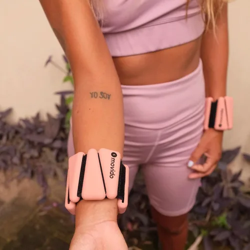 Miniatura 6 de Movido - Pesas ajustables para muñeca y tobillo 1 libra cada una (2 por juego) Pesos ajustables para entrenamiento para mujeres y hombres