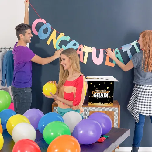 Miniatura 4 de Outus Caja de tarjetas de graduación 2026 con borla, titular de la tarjeta de felicitación para graduación, caja de regalo de graduación