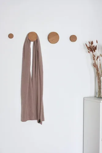 Miniatura 4 de Ganchos redondos de madera para colgar en la pared, perchas de madera para colgar en la pared, ropa, bufanda, sombrero, bolsa, toalla, decoración