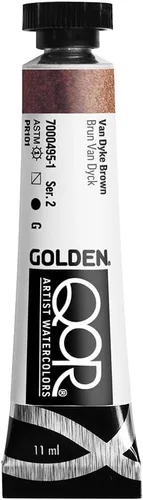 Miniatura 54 de GOLDEN QoR Acuarelas para artistas, Azul cobalto y teja, tubo de 11 ml, pintura profesional de acuarela, semiopaca Verde azulado cobalto