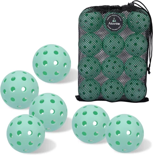 Miniatura 18 de Pickleball Balls 6 Pack 12 Pack- 40 Holes Outdoor Pickleball with Bag, Perfectly Balanced, High Bounce, Crack-Resistance，USAPA Standard - Multiple