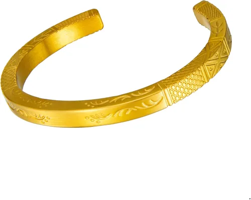 murtoo Pulseras vikingas para hombre, de acero inoxidable, brazalete abierto, hecho a mano, tallado, inspirador, regalo para hombres, niños y él
