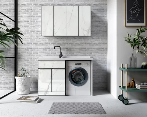 Miniatura 6 de Papel pintado de ladrillo blanco Hopeak, papel pintado despegar y pegar, impermeable y extraíble, bueno para decoración del hogar y renovación