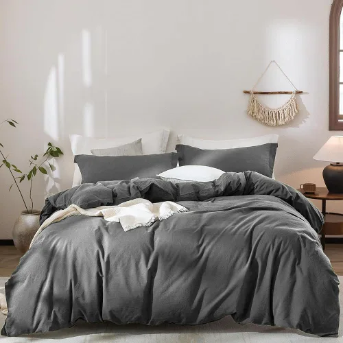 Miniatura 77 de CLOTHKNOW - Juego de edredón verde militar tamaño completo de 3 piezas, juego de ropa de cama verde oscuro, edredón suave con 2 fundas de almohada