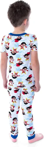 Miniatura 3 de Komar Kids Boys' Ryan's World 4 Piece Cotton Pajamas