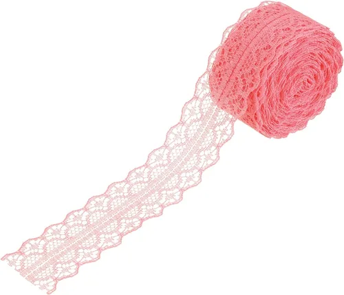 Miniatura 29 de MECCANIXITY 1.2 Inch Wide 15 Yard Lace Ribbon Floral Pattern Beige Lace Trim Ribbon for Gift Wrapping Bouquets, Wedding Decor Sewing Making, and DIY