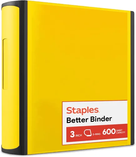 Miniatura 43 de Carpetas Better View de 1-1/2 pulgadas de STAPLES con anillos en D (blanco)