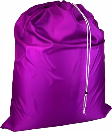 Miniatura 13 de Bolsa de lavandería con cordón de cierre de bloqueo, extra grande, resistente, 100% nailon, bolsa de ropa grande y plegable, organizador de ropa