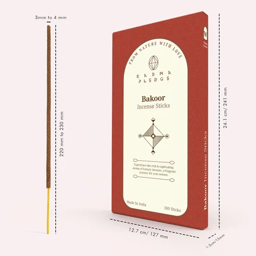 Miniatura 2 de Bakhoor - Varitas de incienso orgánicas sumergidas a mano, 100 varillas con hierbas naturales e ingredientes aromáticos, tiempo de combustión de 45