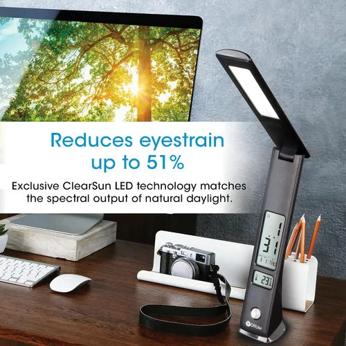 Miniatura 3 de Prevention by OttLite - Lámpara LED ajustable con pantalla digital, diseñada para reducir la fatiga ocular, cuello ajustable, 3 modos