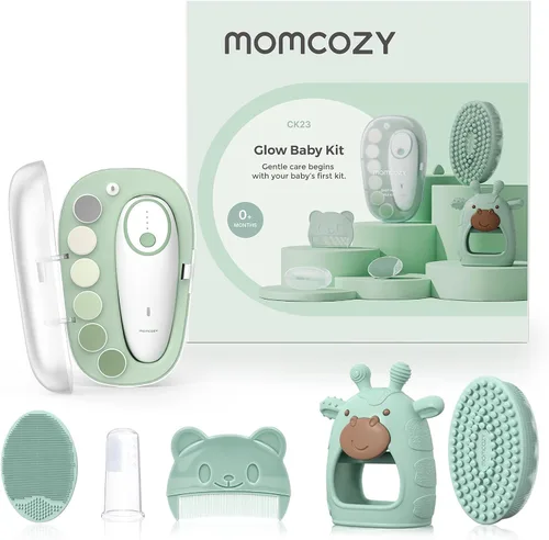 Miniatura 11 de Momcozy Kit Básico para Bebé, Baby Shower y Registro Esencial Kit para Cuidado de Aseo, Salud y Limpieza, Incluye Kits de Limas de Uñas, Aspirador