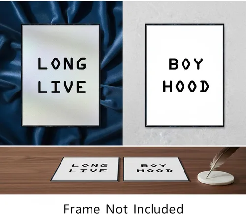 Miniatura 6 de LONG LIVE BOYHOOD - Póster decorativo para pared, letrero decorativo para habitación de niños y niñas, decoración moderna para dormitorio de niños