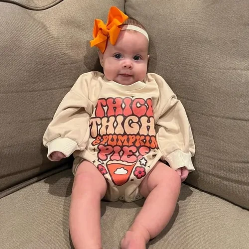 Miniatura 3 de Traje de Acción de Gracias para bebé, niña y niño, sudadera de manga larga con cuello redondo, ropa de otoño e invierno