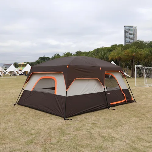 Miniatura 5 de KTT Extra Large Tent 10-12 Person,Family Cabin Tents,2 Rooms,3 Doors and 3 Windows with Mesh,Straight Wall,Waterproof,Double Layer,Big Tents for