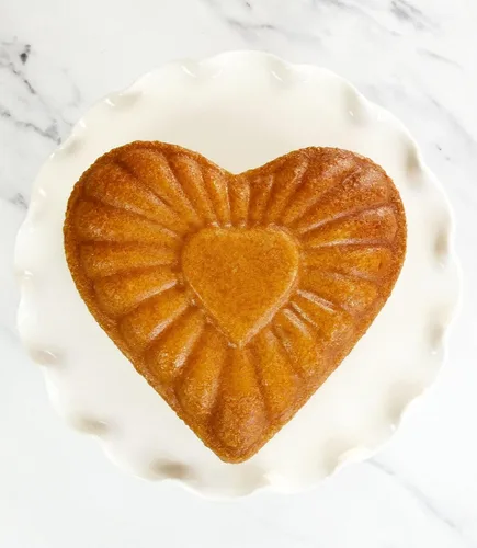Miniatura 3 de USA Pan Global Bakeware Molde para pastel con forma de corazón elegante