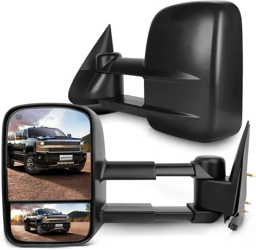 Miniatura 19 de SCITOO Espejos de remolque para Chevy Silverado 2014-2017 para GMC Sierra 1500 2015-2016 para Silverado para Sierra 2500HD 3500HD con control