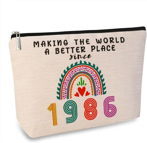 Miniatura 7 de ancpeany Regalos de cumpleaños número 41 para mujeres, ella, decoraciones de cumpleaños 41, bolsas de maquillaje, ideas de regalo para mamá, esposa