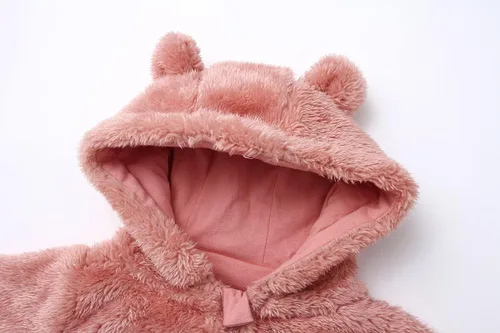 Miniatura 3 de Traje de nieve para bebé recién nacido, con forro polar, cálido con capucha para bebé