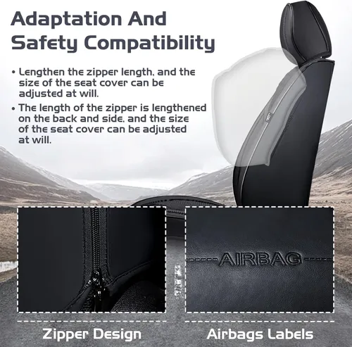 Miniatura 3 de Fundas de asiento de automóvil para Nissan Murano 2003-2026, juego completo de fundas de asiento de cuero de napa impermeables, protector de asiento