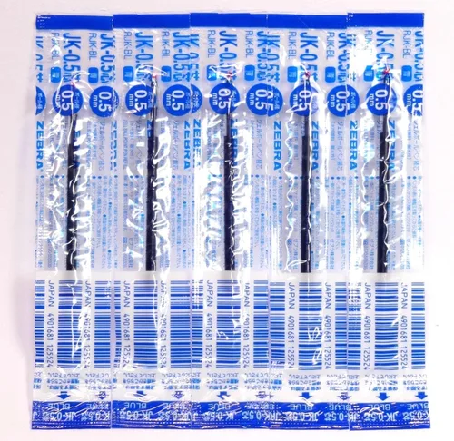 Zebra Recambio de tinta azul JK-0.5 (RJK-BL), 0.020 in, para bolígrafo de gel multicolor Sarasa, × 5 unidades/total 5 piezas (importación japonesa)