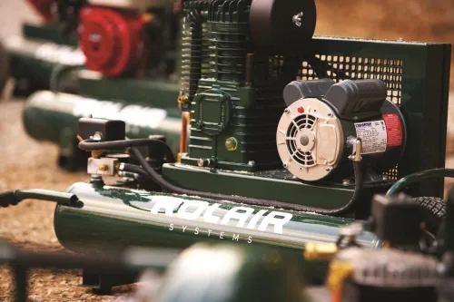 Miniatura 4 de Rolair 1.5 Hp (115 V), 7.3 Cfm@90Psi, Compresor de tanque doble de 9 galones (W/controles duales)