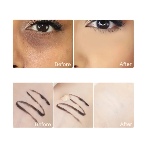 Miniatura 3 de Corrector Impermeable de Cobertura Completa con Juego de Esponja con Primer, Base Líquida Cremosa Suave Mate Impecable Kit de Maquillaje Corrector