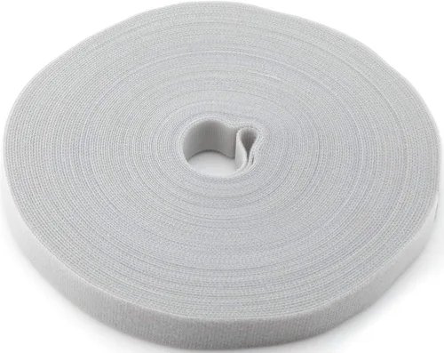 Miniatura 22 de Cinta de sujeción reutilizable para cables, rollo de gancho de doble cara de 3/4 pulgadas (5 yardas, versión mejorada negra)