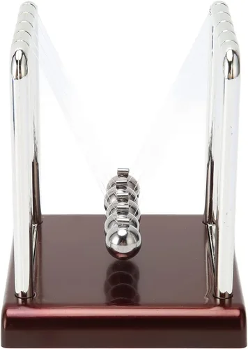 Miniatura 9 de Péndulo de equilibrio oscilante, cuentas grandes, bolitas de equilibrio de cuna, juguetes de escritorio, hierro forjado, ciencia física, péndulo
