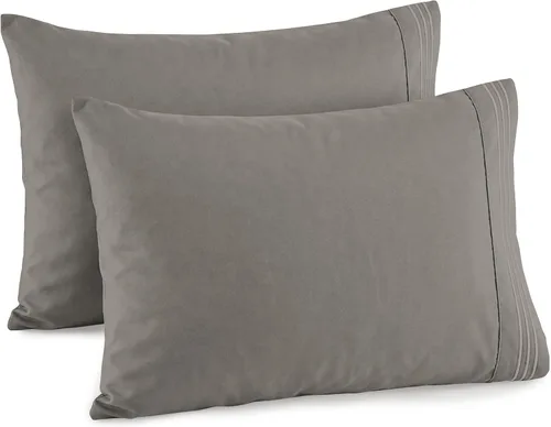 Miniatura 10 de Elegant Comfort Juego de fundas de almohada de 2 piezas de calidad hotelera, lujosas y suaves fundas de almohada de calidad egipcia de 1500 hilos