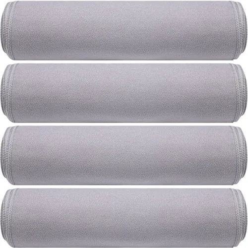 Miniatura 9 de Breling Paquete de 4 toallas de yoga calientes de 72 x 24 pulgadas, tapete de microfibra antideslizante, absorbente de sudor, suave, tapete esencial