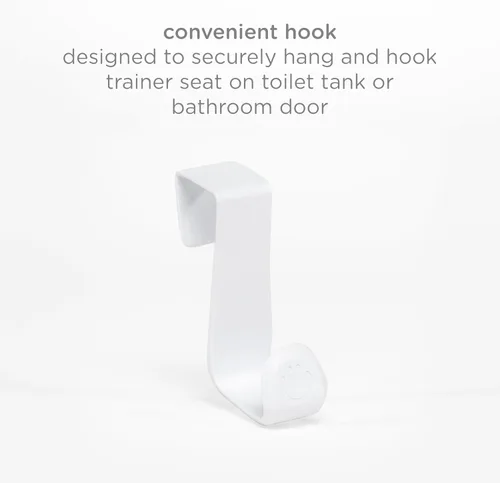 Miniatura 3 de Gancho para asiento entrenador de inodoro Ubbi, color blanco