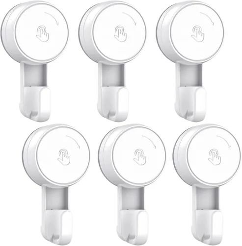 Miniatura 13 de LUXEAR Ganchos de Succión Potentes con Ventosa al Vacío-1PACK Navaja 1pack Individual Blanco