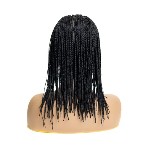 Miniatura 34 de PIB Peluca de encaje completo individual de 12 pulgadas, diseño de Passion Twist con raya cuadrada, pelucas trenzadas sin nudos para mujeres negras
