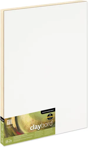 Miniatura 55 de Ampersand Art Supply Panel de pintura de madera: Serie Museo Claybord, 10 "x 10", 2" Perfil con acunado Perfil con cuna de 2