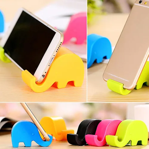 Miniatura 4 de Soporte de teléfono celular de elefante para teléfono celular, diseño de elefante, lindo elefante para teléfono celular, soporte de plástico