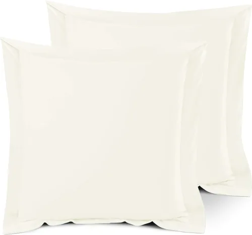 Miniatura 76 de Nestl Juego de 2 fundas tipo sham de almohada suaves - Fundas de almohada de microfibra de doble cepillado - Fundas de almohada de cama premium